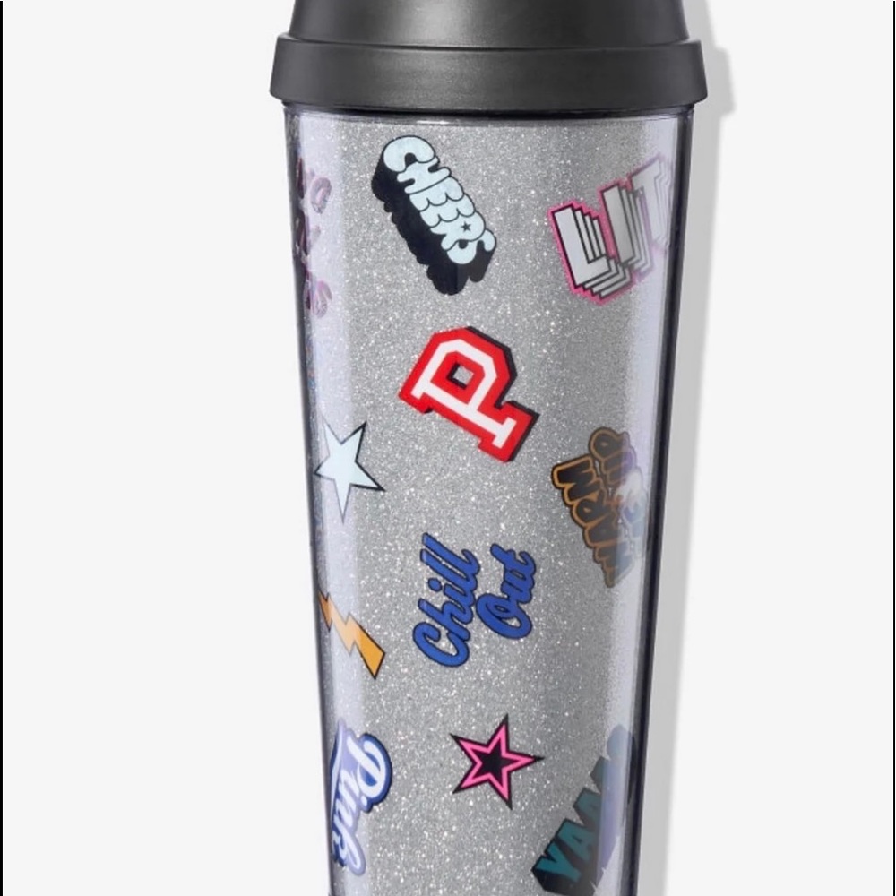 Victoria’s Secret Pink Graphic ( TO GO MUG ) Travel Cup With Lid.